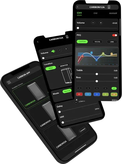 CARBONcontrol app on a smartphone